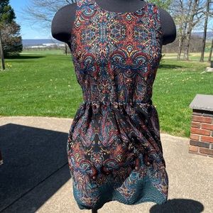 Multi Color A Line Dress
